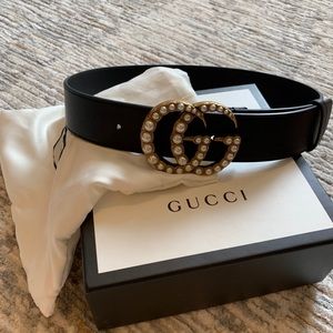 Gucci Wide Leather Belt